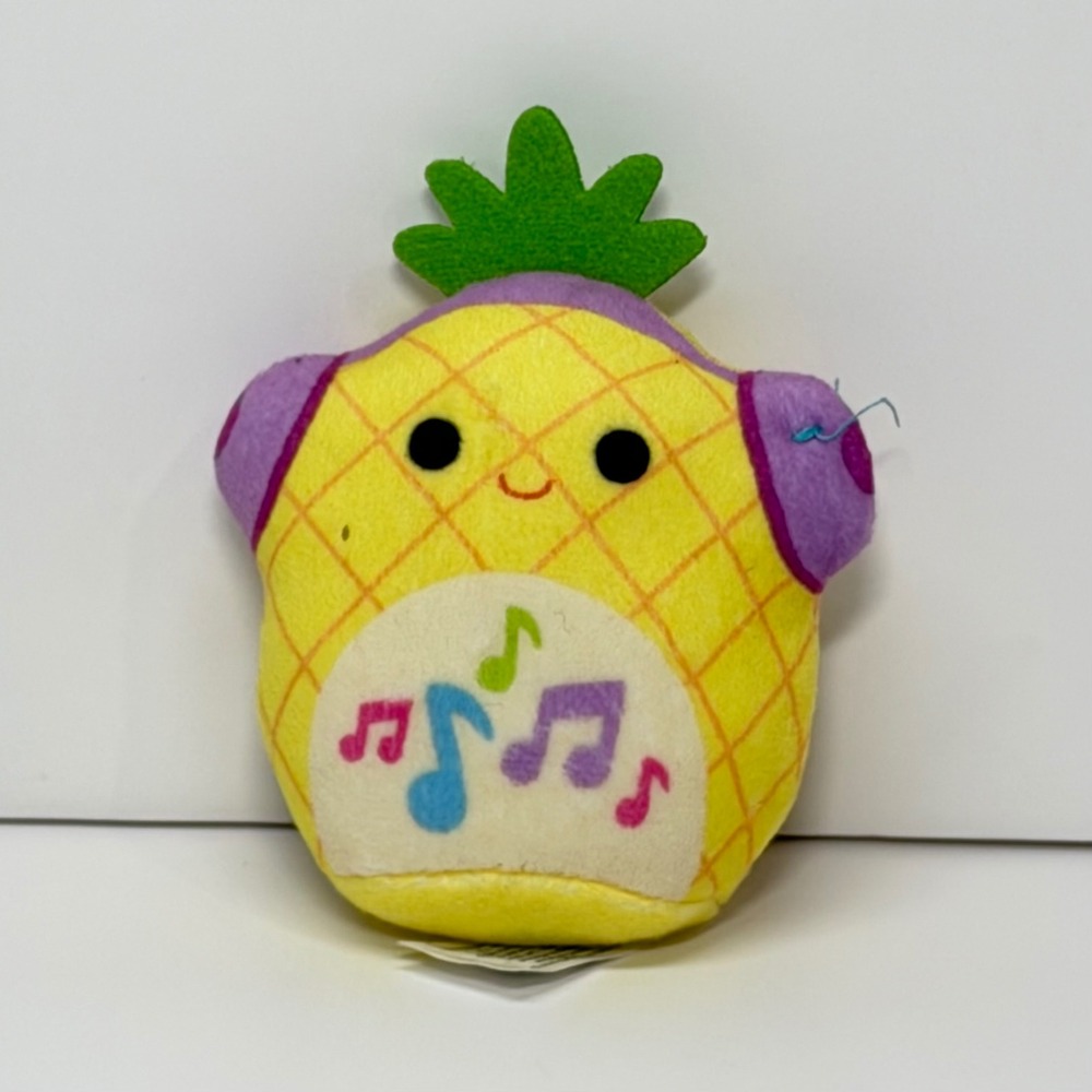 Squishmallows Maui the Pineapple McDonald's Happy Meal Plush 2023 Yellow 3.5"